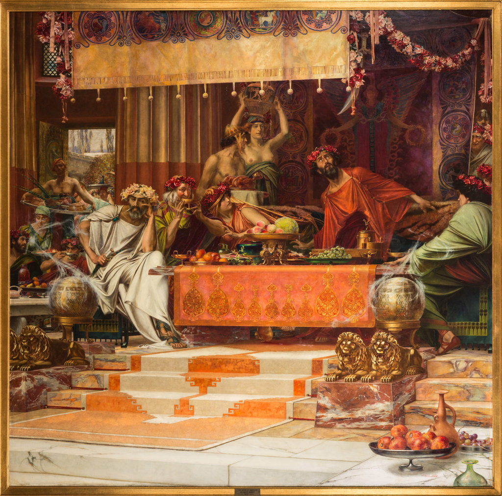 Detail of The Sword of Damocles by Anonymous