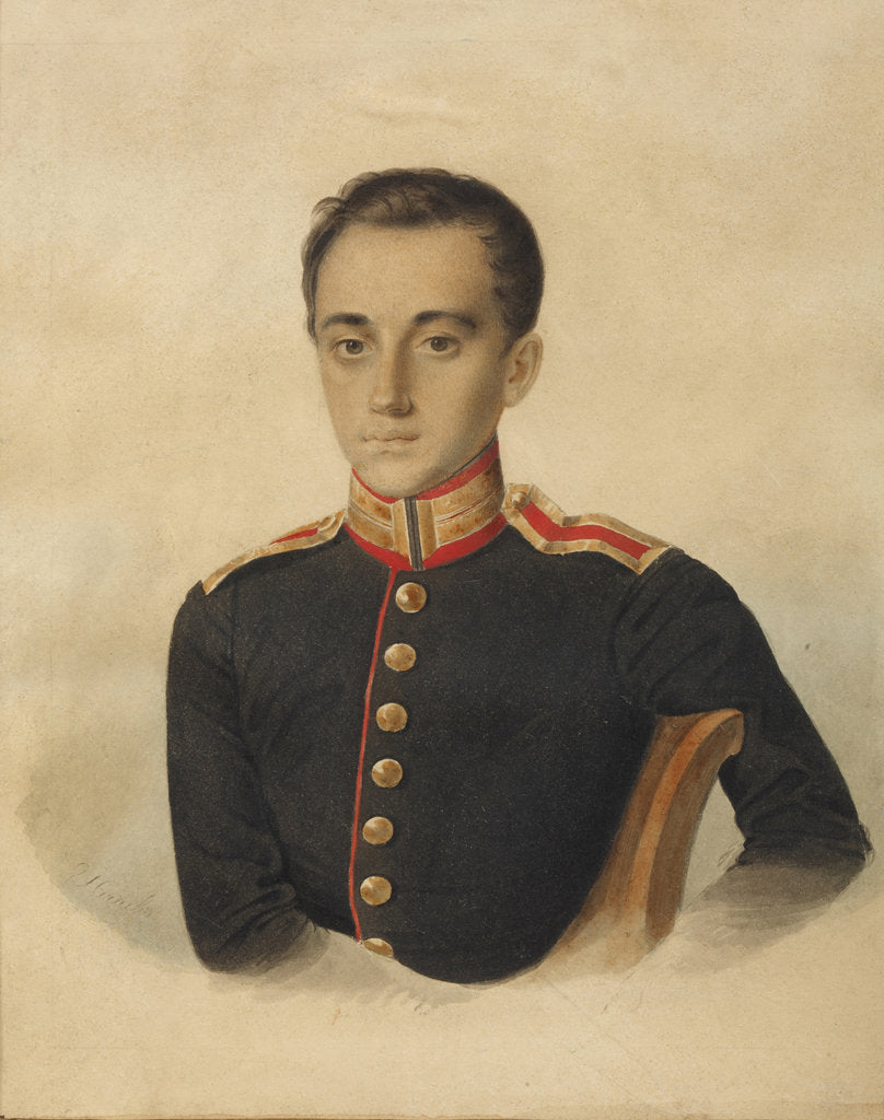 Detail of Portrait of Count Ivan Grigoryevich Nostitz by Anonymous