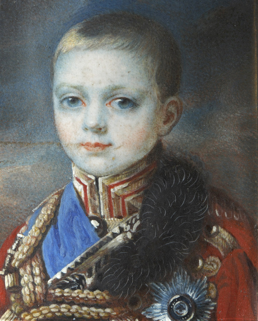 Detail of Portrait of the Crown prince Alexander Nikolayevich by Anonymous