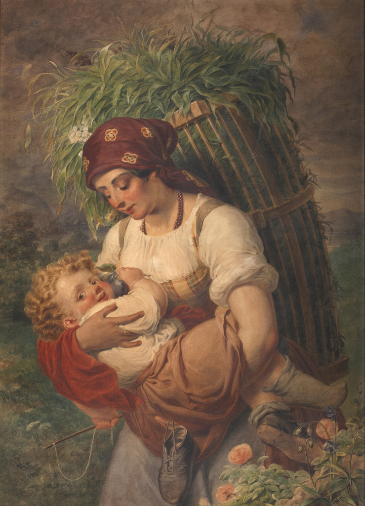 Detail of Mother with Child by Anonymous