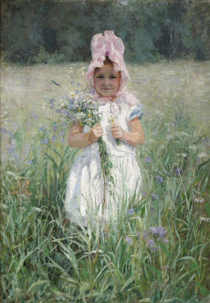 Detail of Portrait of the daughter of Vasily Polenov by Anonymous