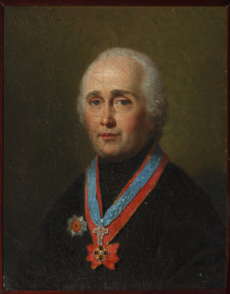 Detail of Portrait of Andrey Afanasyevich Samborsky by Anonymous