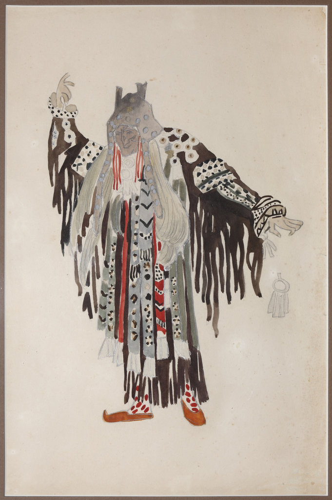 Detail of Costume design for the opera Ruslan and Lyudmila by M. Glinka by Anonymous