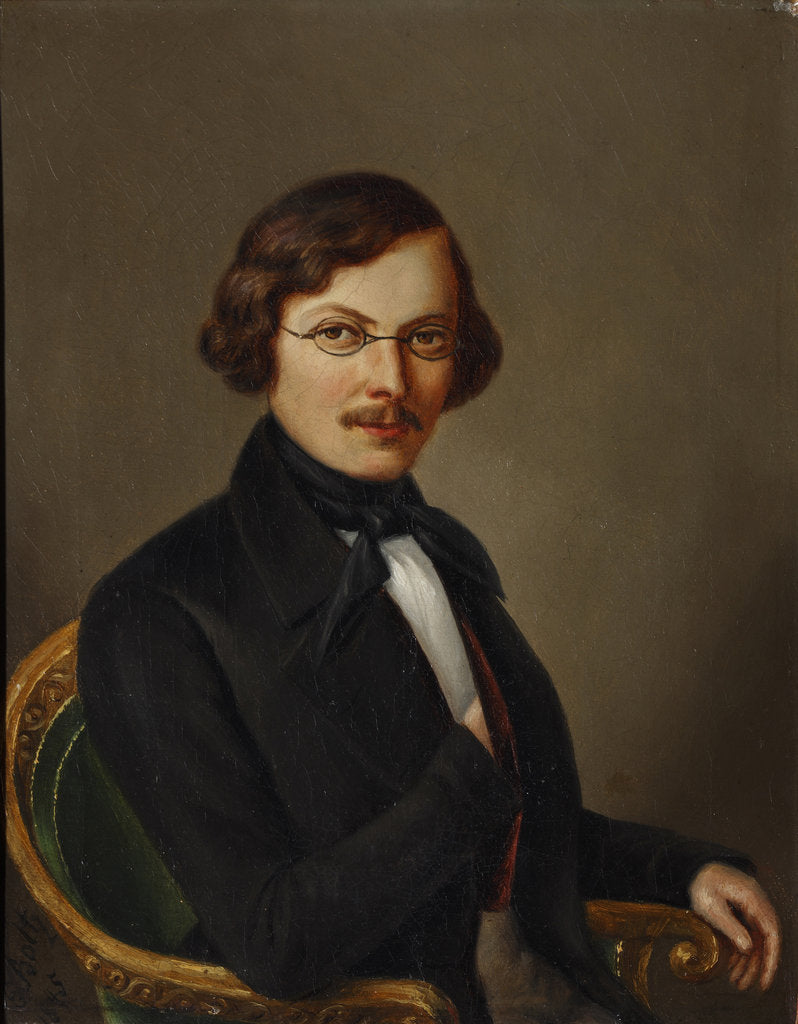 Detail of Portrait of the author Nikolai Gogol by Anonymous