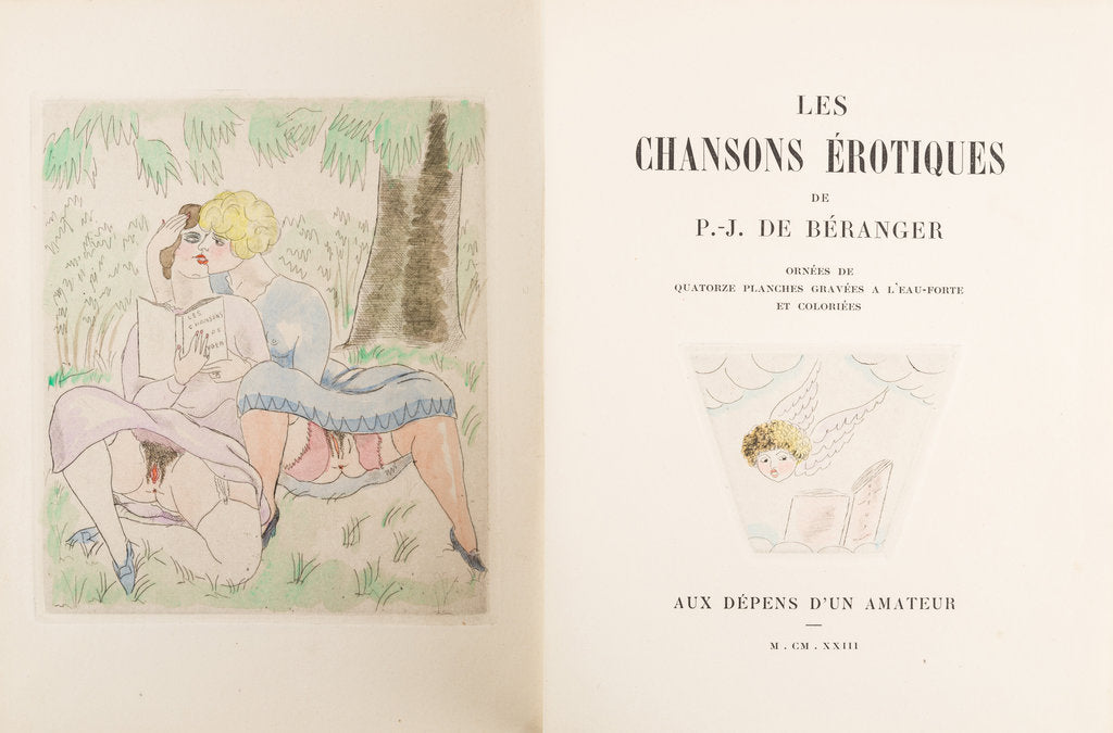 Detail of Frontispiece to Les chansons érotiques by Pierre-Jean de Béranger by Anonymous