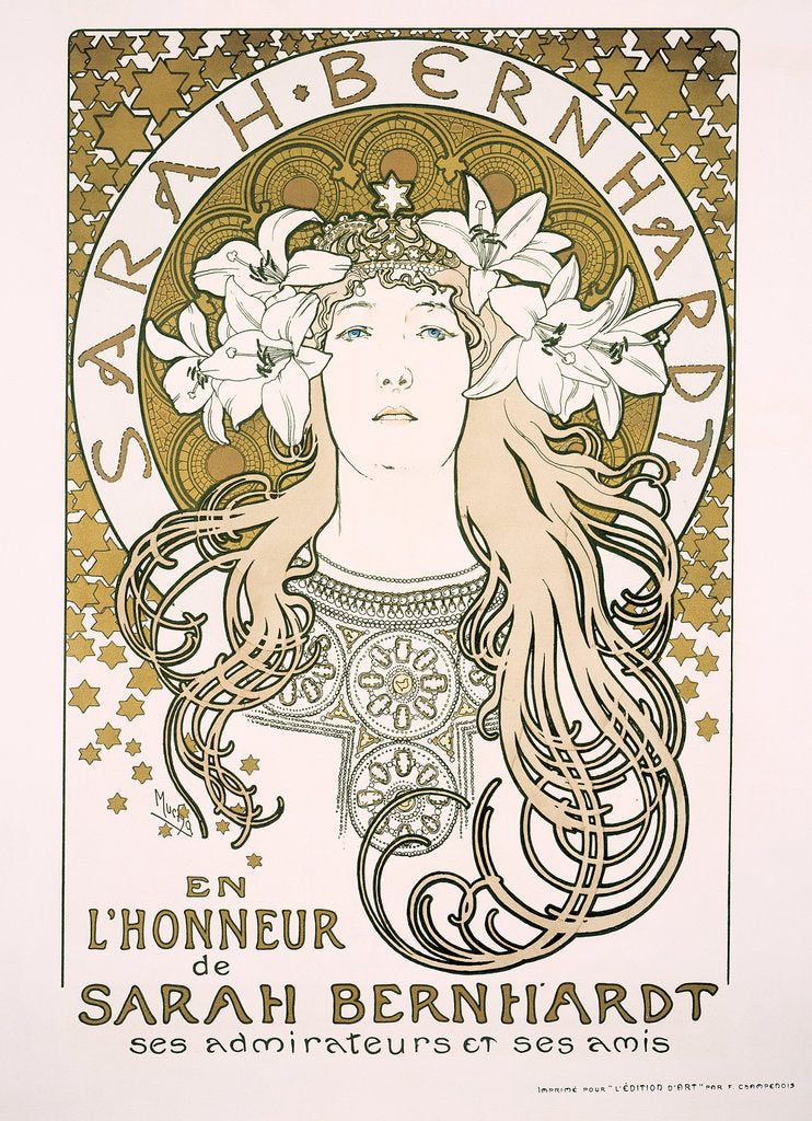 Detail of Sarah Bernhardt as La Princesse Lointaine by Anonymous
