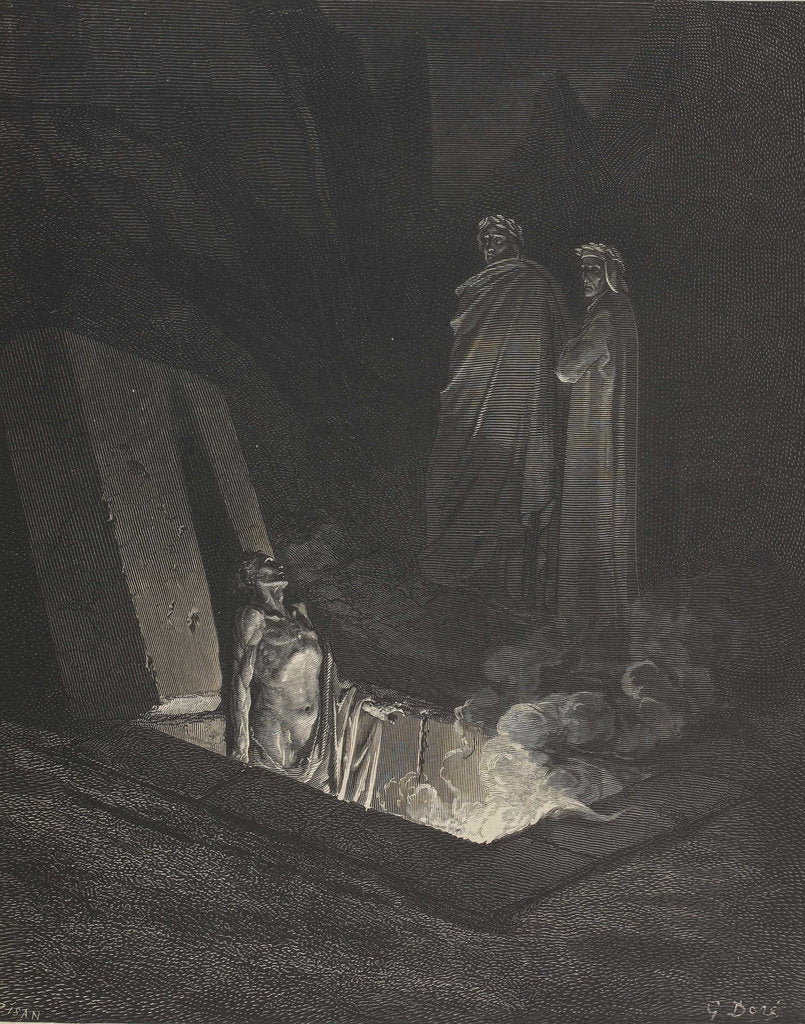 Detail of Inferno. Illustration to the Divine Comedy by Dante Alighieri by Anonymous