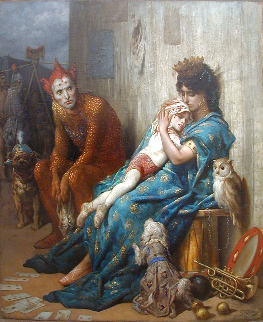 Detail of Entertainers also known as The Injured Child by Anonymous