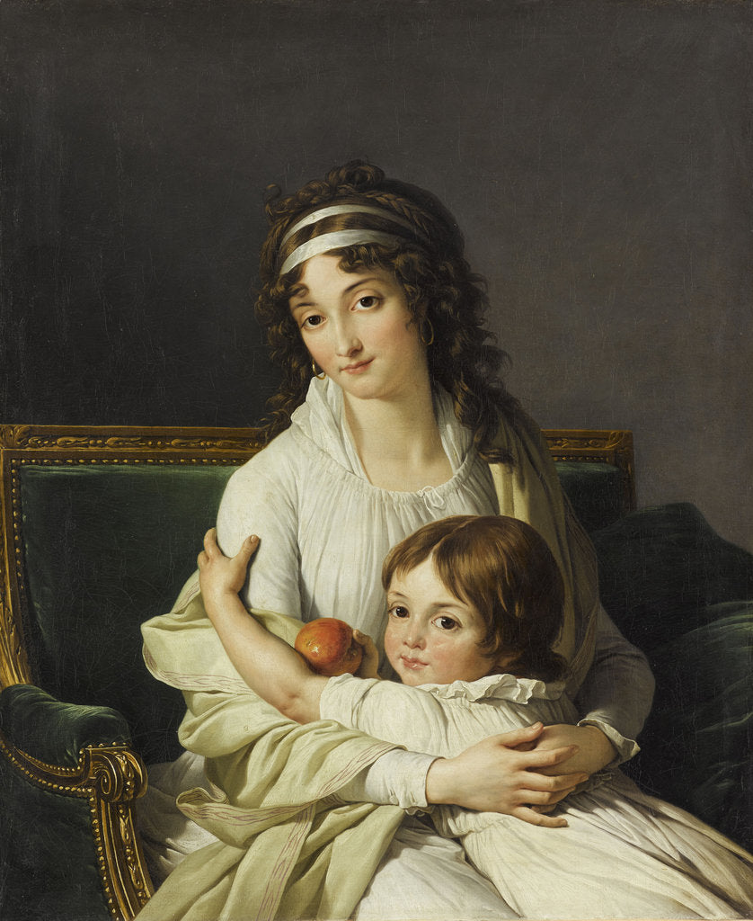 Detail of Portrait of Madame Boyer-Fonfrède with son by Anonymous