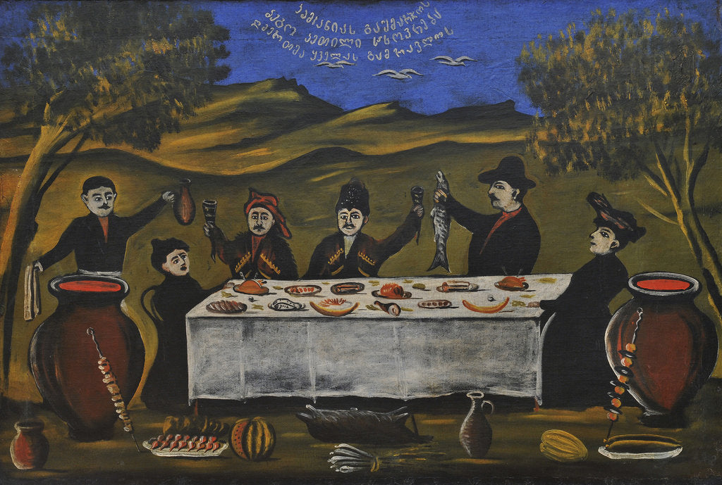 Detail of Family Picnic by Anonymous