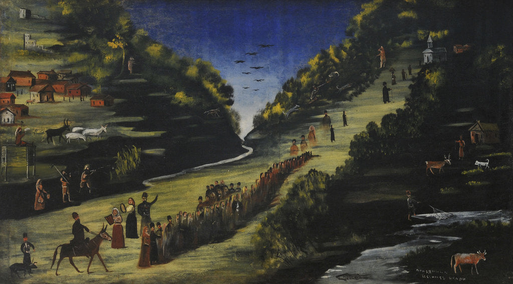 Detail of Fête on the Bank of Tskhenistsqali river by Anonymous