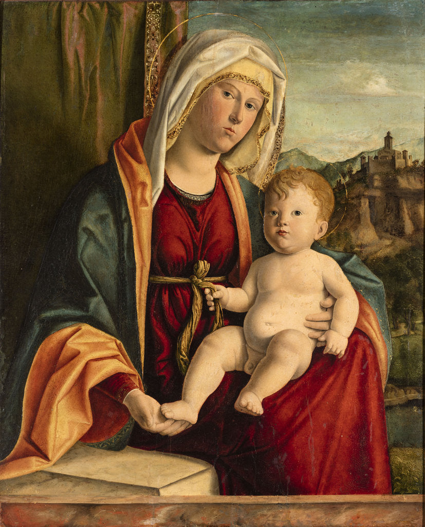Detail of Virgin and Child by Anonymous