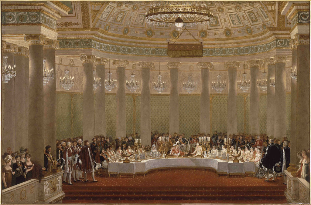 Detail of The marriage banquet of Napoleon I and Marie-Louise of Austria April 2, 1810 by Anonymous