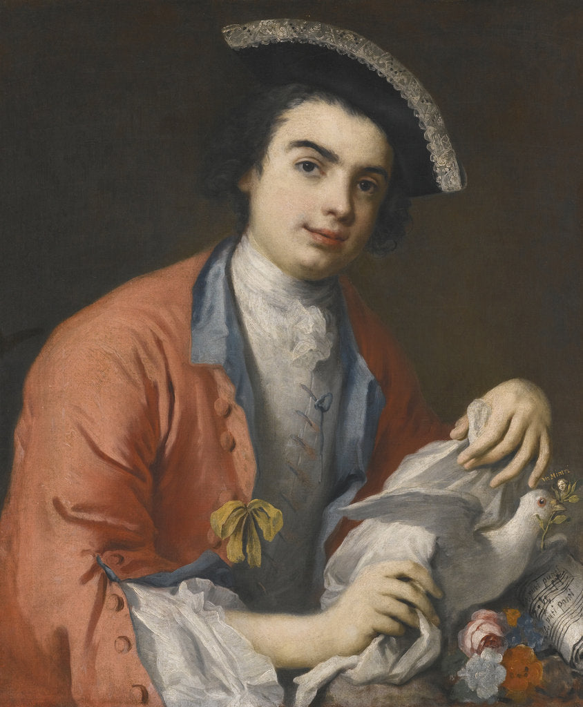 Detail of Portrait of Carlo Broschi, known as Farinelli by Anonymous