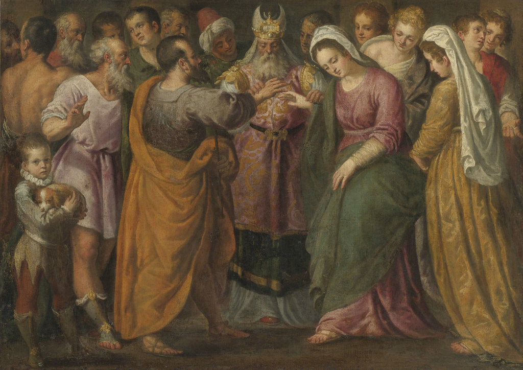 Detail of The Marriage of Mary and Joseph by Anonymous
