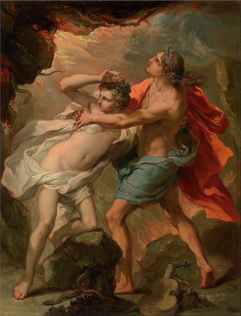 Detail of Orpheus and Eurydice by Anonymous