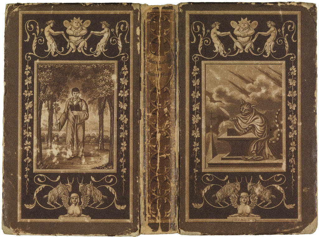 Detail of Self-Portrait and Portrait of the Tomcat Murr. The Life and Opinions of the Tomcat Murr by Anonymous