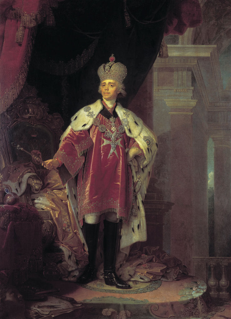 Detail of Emperor Paul I dressed as Grand Master of Maltese by Anonymous