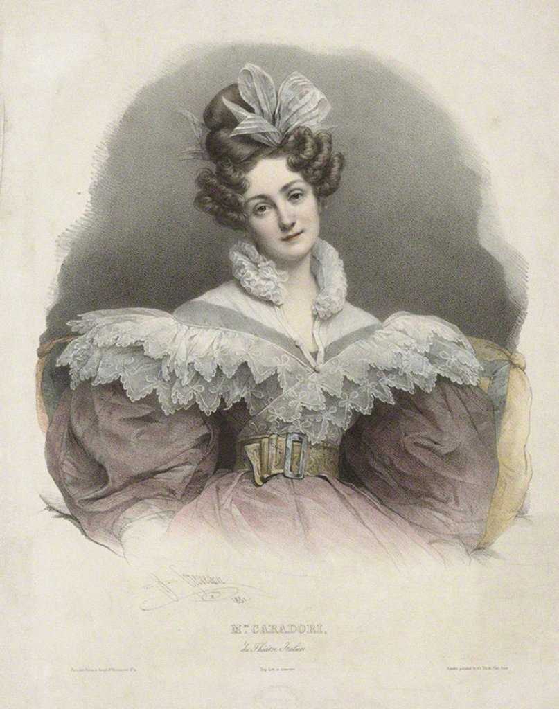 Detail of Maria Caterina Rosalbina Caradori-Allan by Anonymous