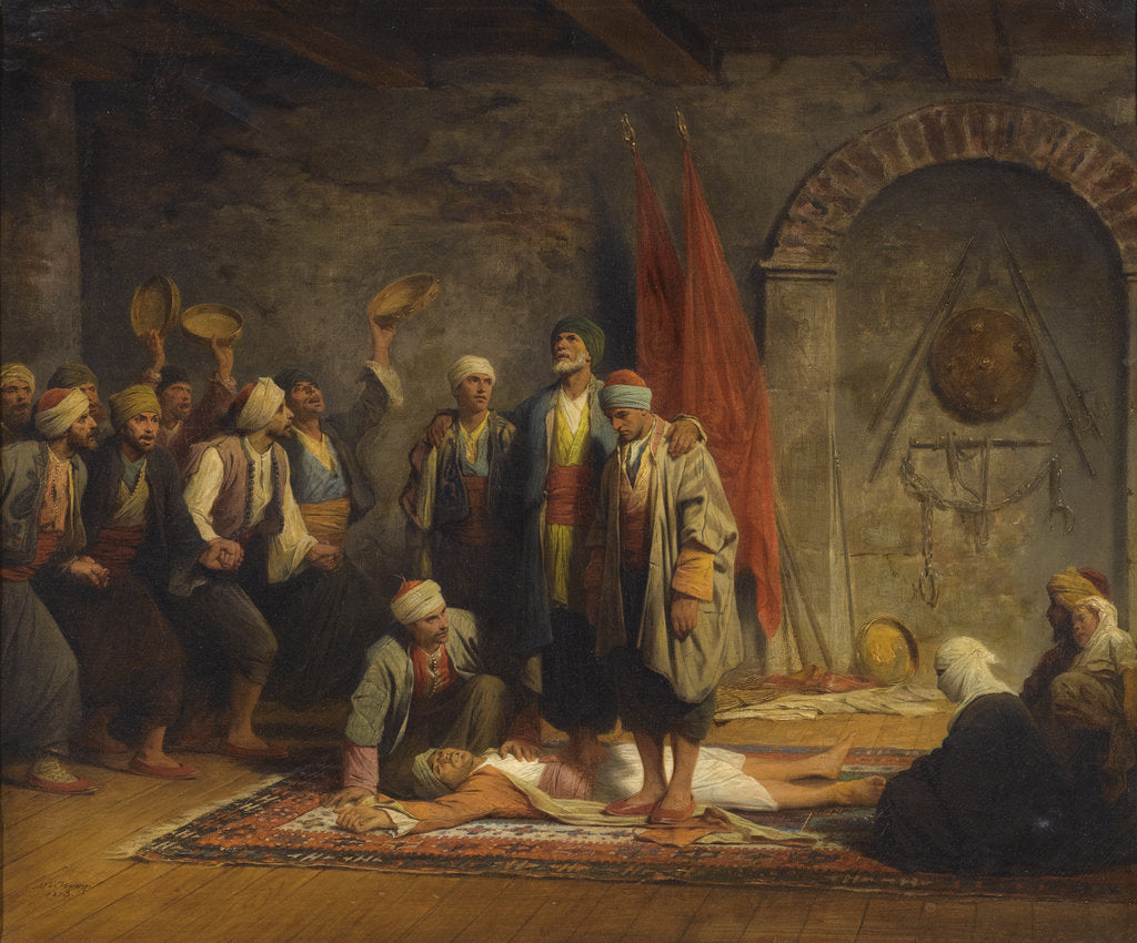Detail of Rifai Sufi Ceremony by Anonymous