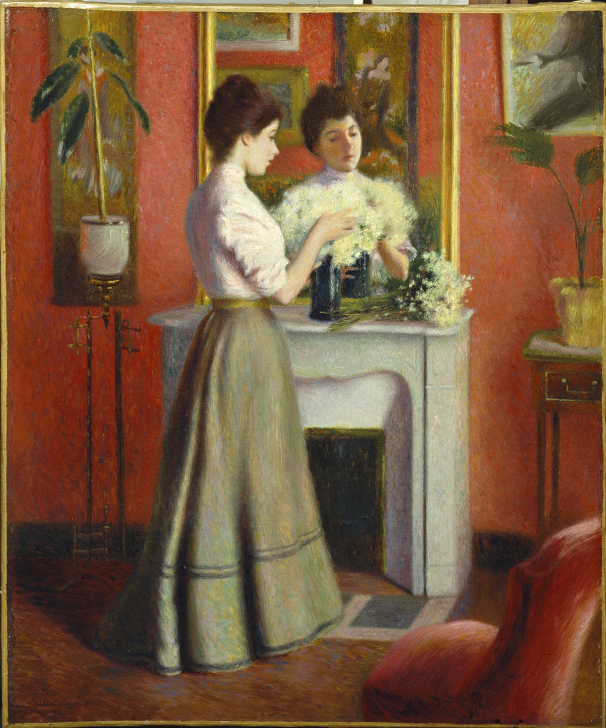 Detail of Woman Before a Mirror by Anonymous