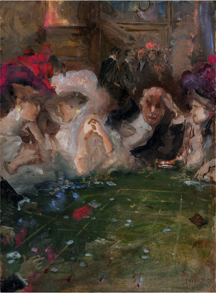 Detail of Professional Roulette Gamblers by Anonymous