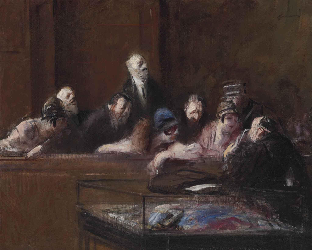 Detail of A court scene by Anonymous