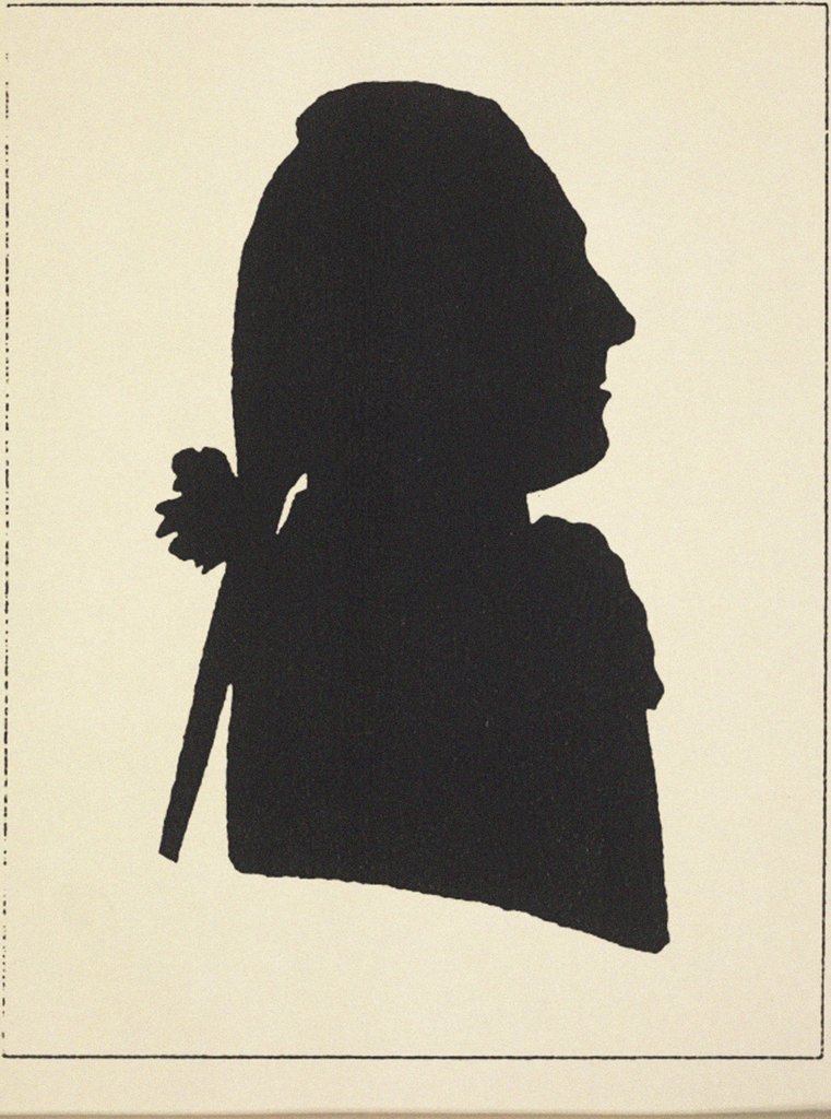 Detail of Portrait of Count Franz von Walsegg. Silhouette by Anonymous