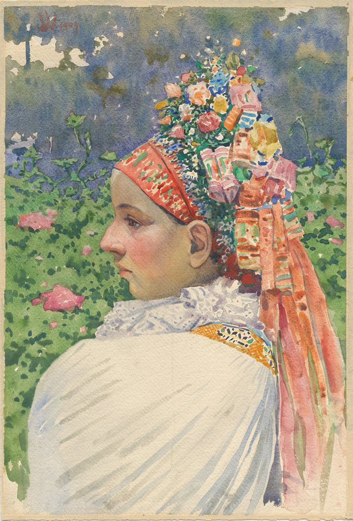 Detail of Slovak Bride by Anonymous