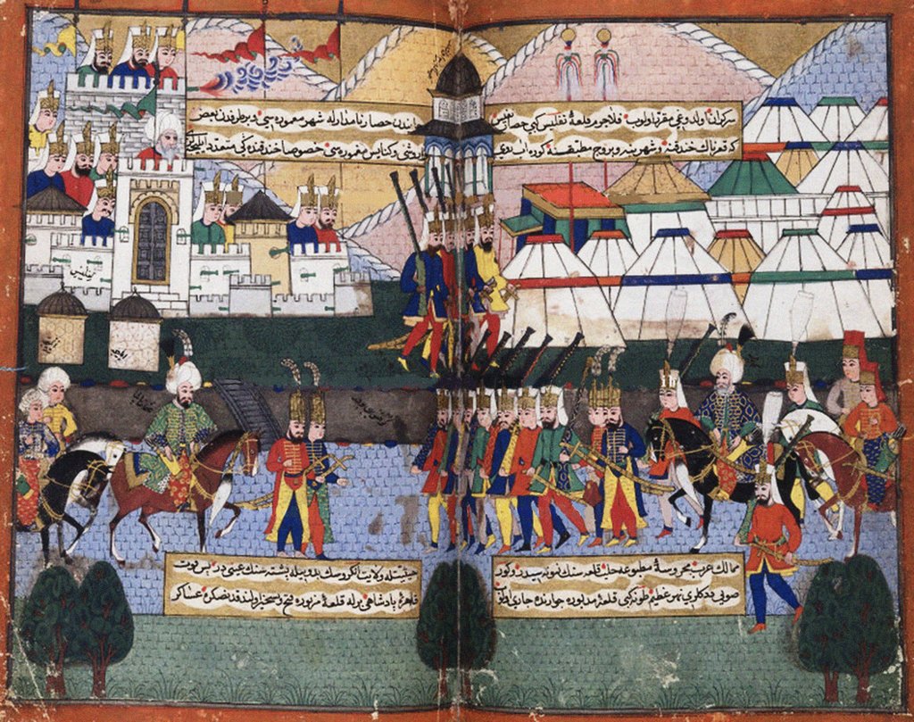 Detail of Ottoman army of Lala Mustafa Pasha parading before the walls of Tiflis, 1578 by Anonymous