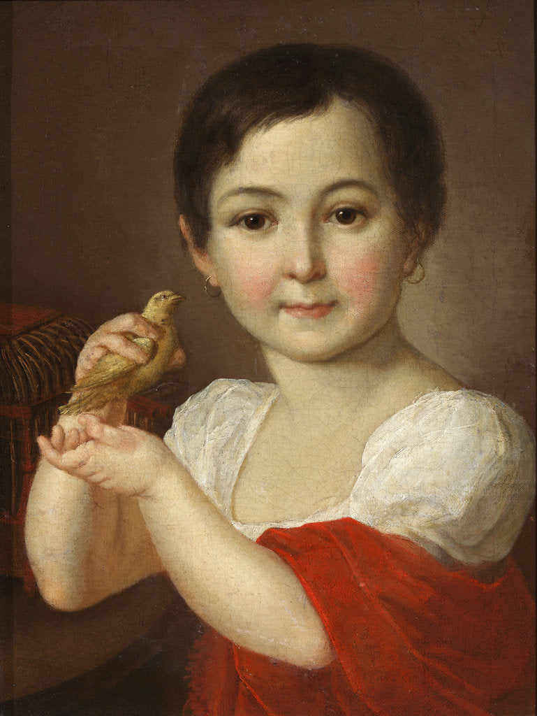 Detail of Portrait of Countess Lidia Alexeevna Gorchakova with Canary by Anonymous
