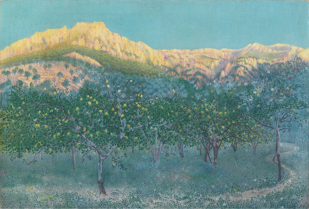 Detail of Lemon trees, Mallorca by Anonymous
