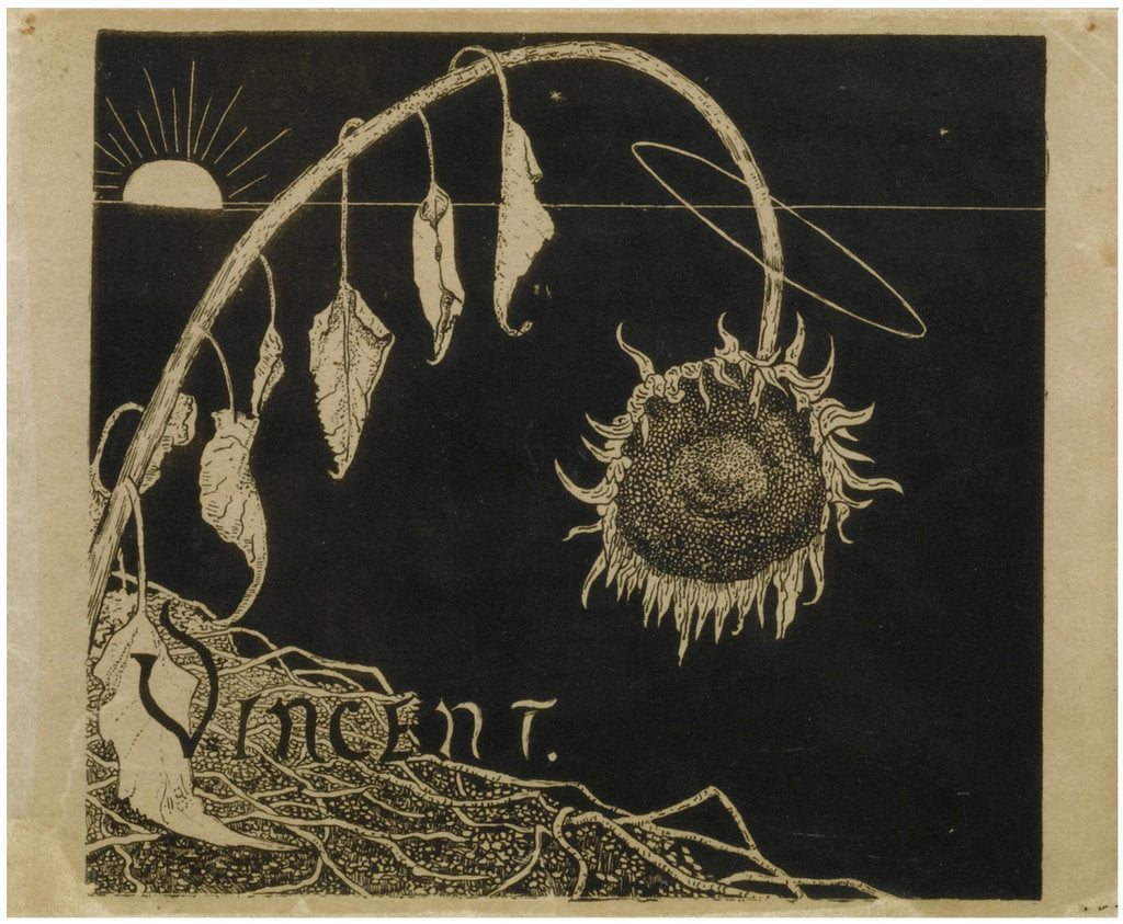 Detail of Cover design for the Exhibition of Vincent van Gogh in Amsterdam by Anonymous