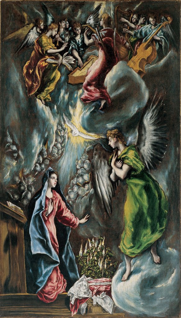 Detail of The Annunciation by Anonymous
