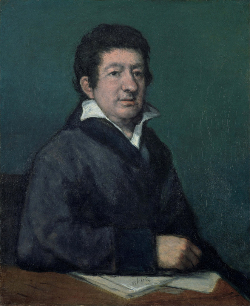 Detail of Portrait of the Poet Leandro Fernández de Moratín by Anonymous