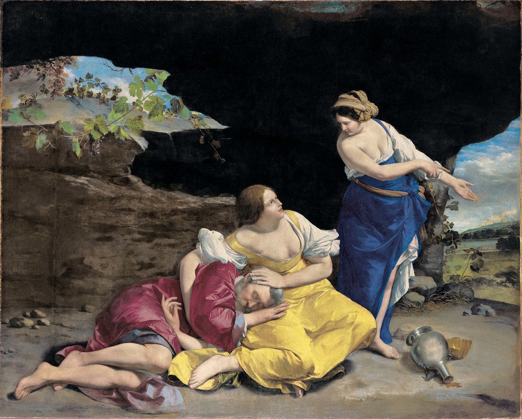 Detail of Lot and His Daughters by Anonymous