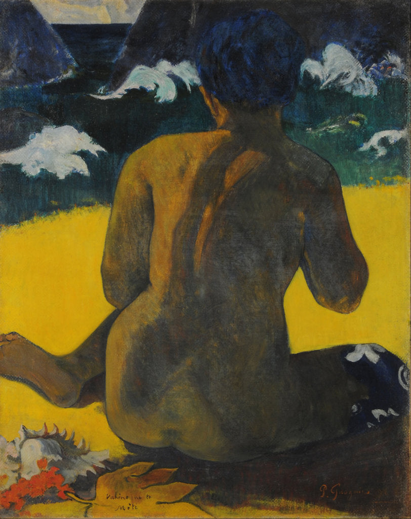 Detail of Vahine no te miti (Woman at the beach) by Anonymous