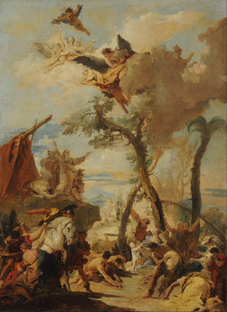Detail of The Israelites gathering Manna by Anonymous