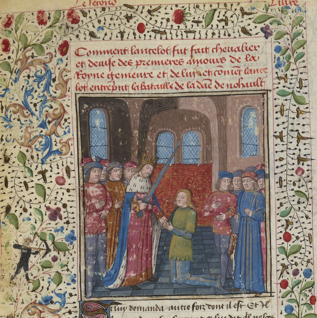 Detail of The Investiture of the Knight. From: Lancelot du Lac by Anonymous