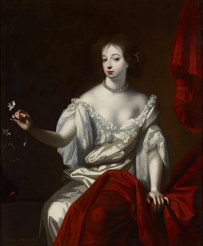 Detail of Portrait of Nell Gwyn by Anonymous
