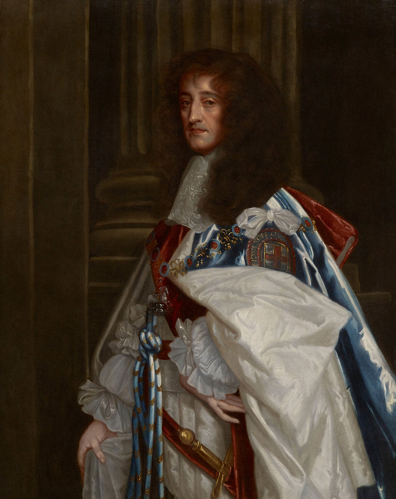Detail of Portrait of Prince Rupert of the Rhine, wearing the robes of the Order of the Garter by Anonymous