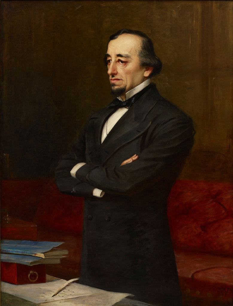 Detail of Portrait of Benjamin Disraeli, 1st Earl of Beaconsfield by Anonymous