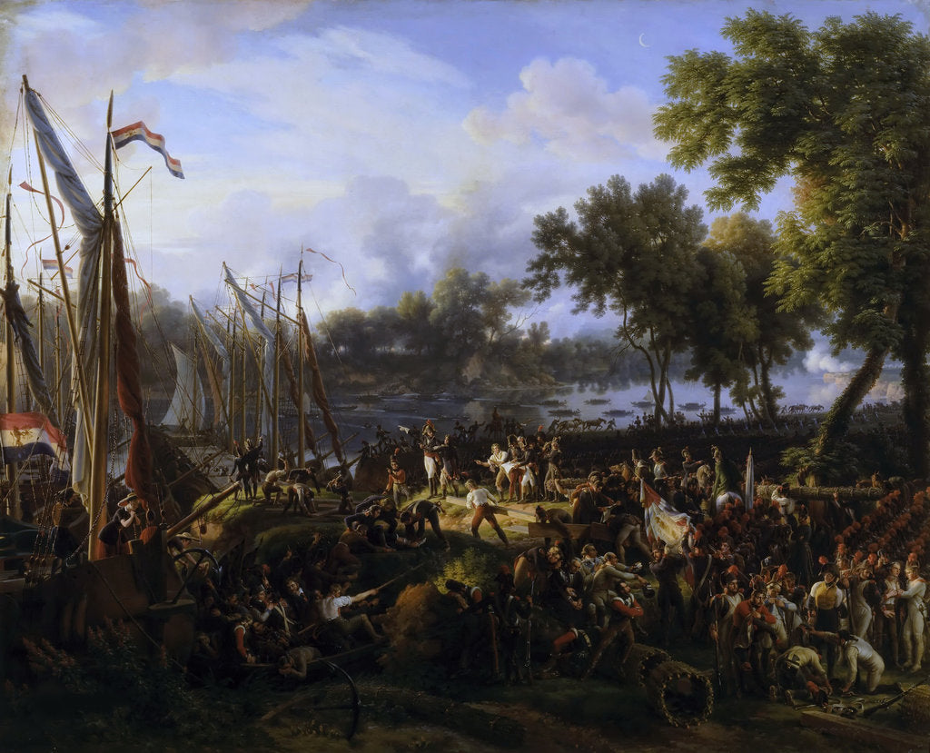 French Army Crossing the Rhine at Dusseldorf, September 6, 1795 by Anonymous