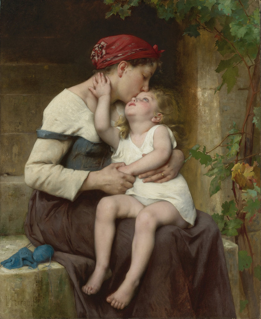 Detail of Mother with Child by Anonymous
