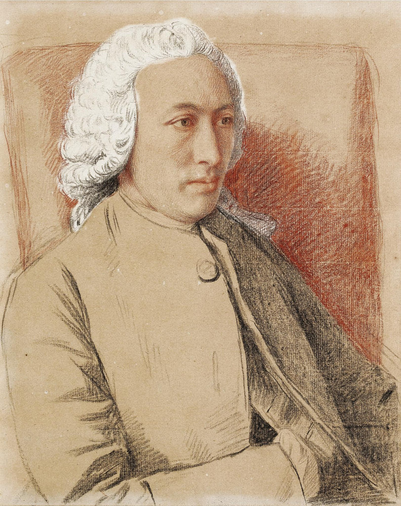 Detail of Portrait of Charles Bonnet by Anonymous