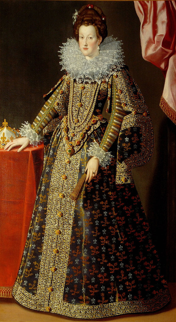 Detail of Portrait of Marie de Médici by Anonymous