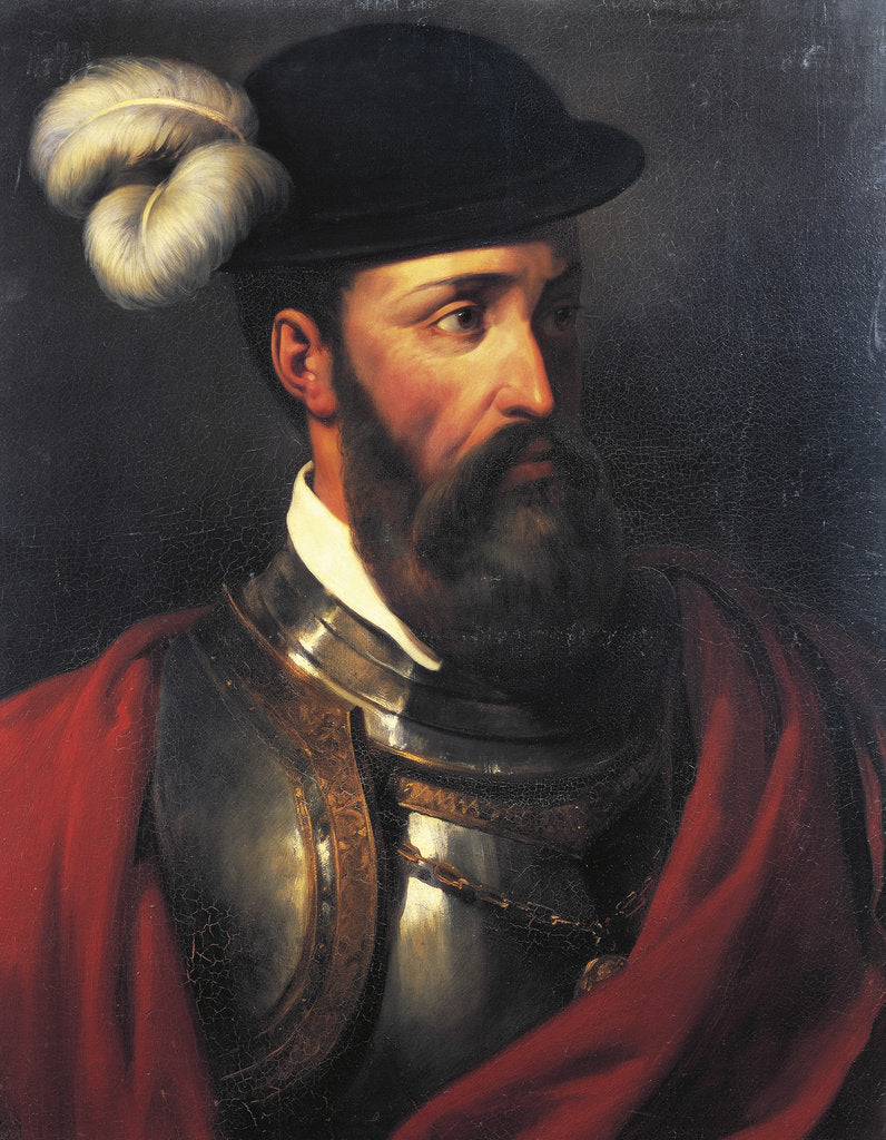 Detail of Portrait of Francisco Pizarro by Anonymous