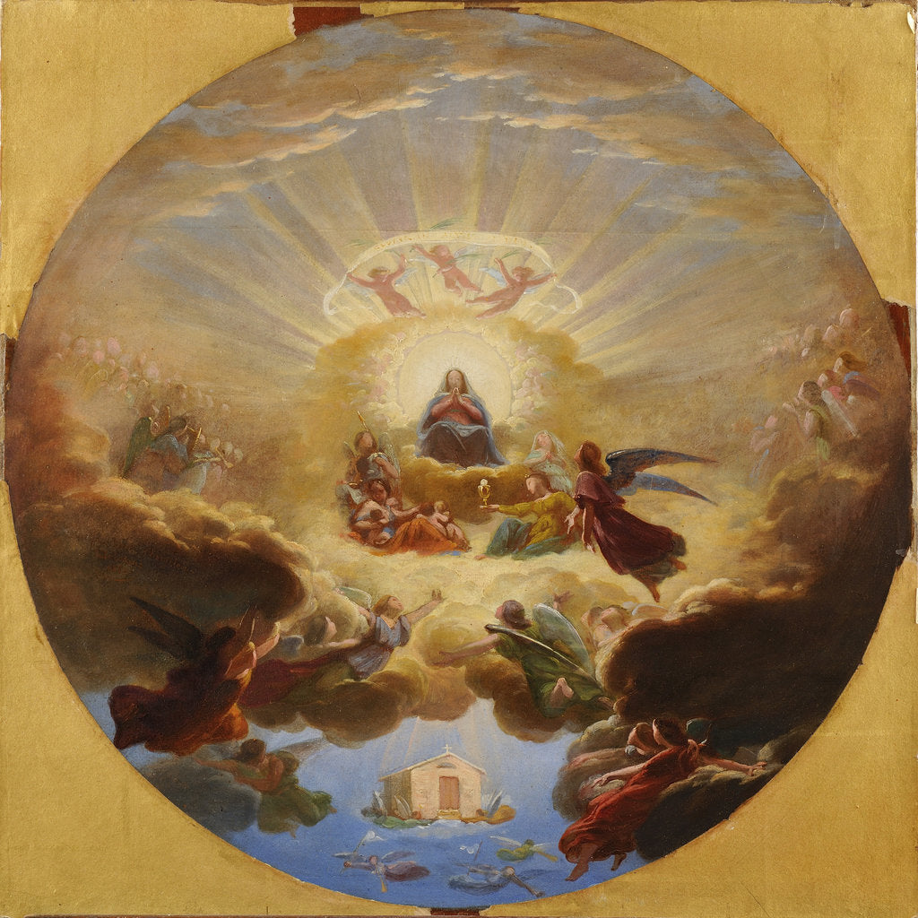 Detail of The transfer of the Holy House from Nazareth by angels by Anonymous