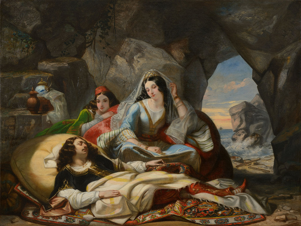Detail of The Finding of Don Juan by Haidee by Anonymous