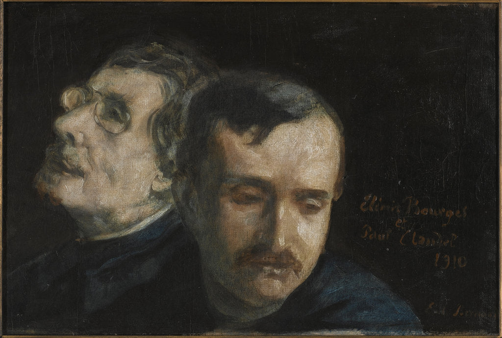 Detail of Double portrait of Paul Claudel and Élémir Bourges by Anonymous